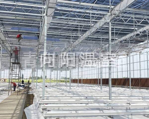 內(nèi)蒙巴彥淖爾市玻璃溫室工地